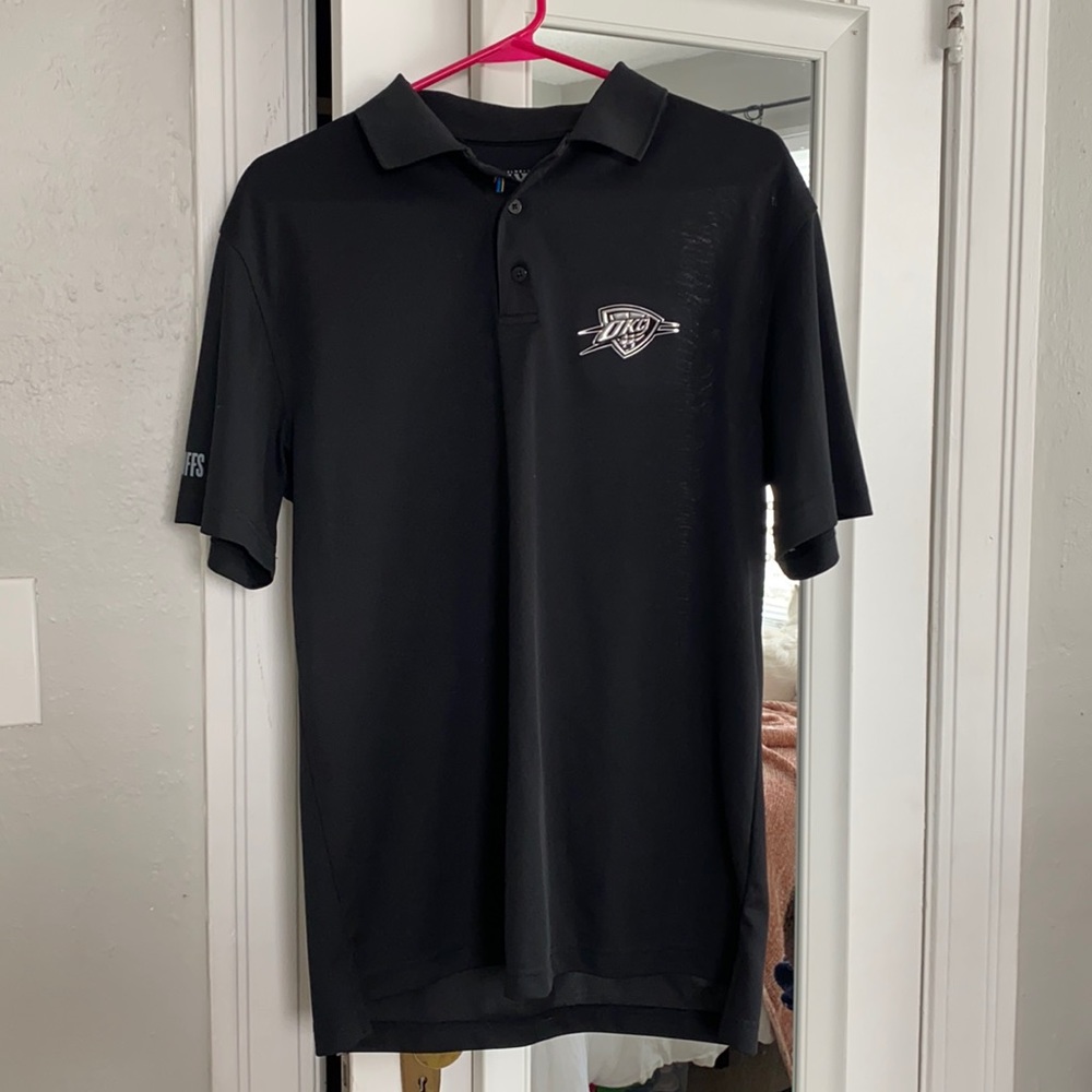 Men’s Small Oklahoma City OKC Thunder Polo Black